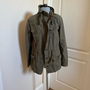 Banana. republic olive green cargo jacket
